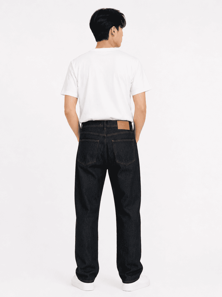 JR3 Men's Premium Baggy Cotton Trousers - Black (Size 30) 2