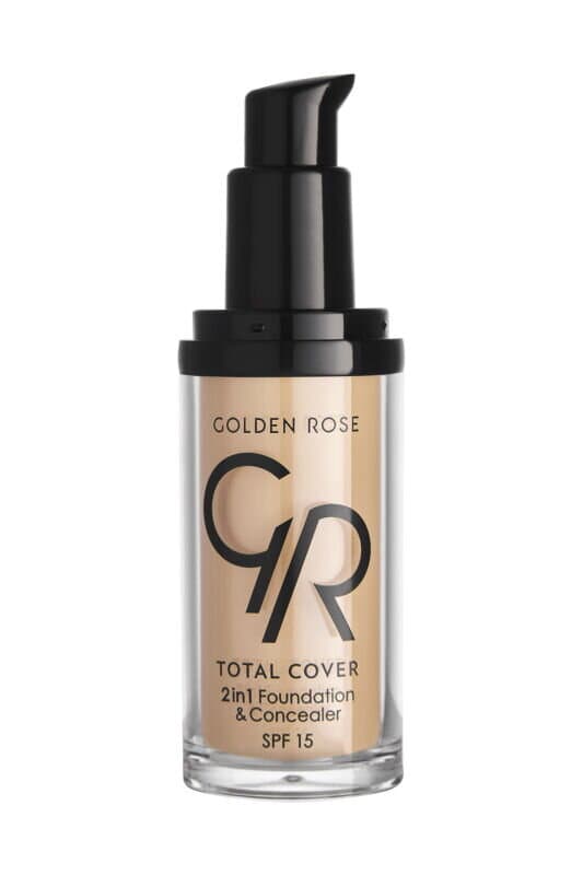 Golden Rose Total Cover 2In1 Foundation&Concealer (No: 03) 2