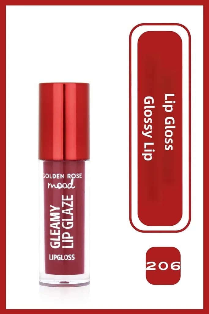 Golden Rose Mood Gleamy Lip Glaze Lipgloss (202 Pe.Nude) 2