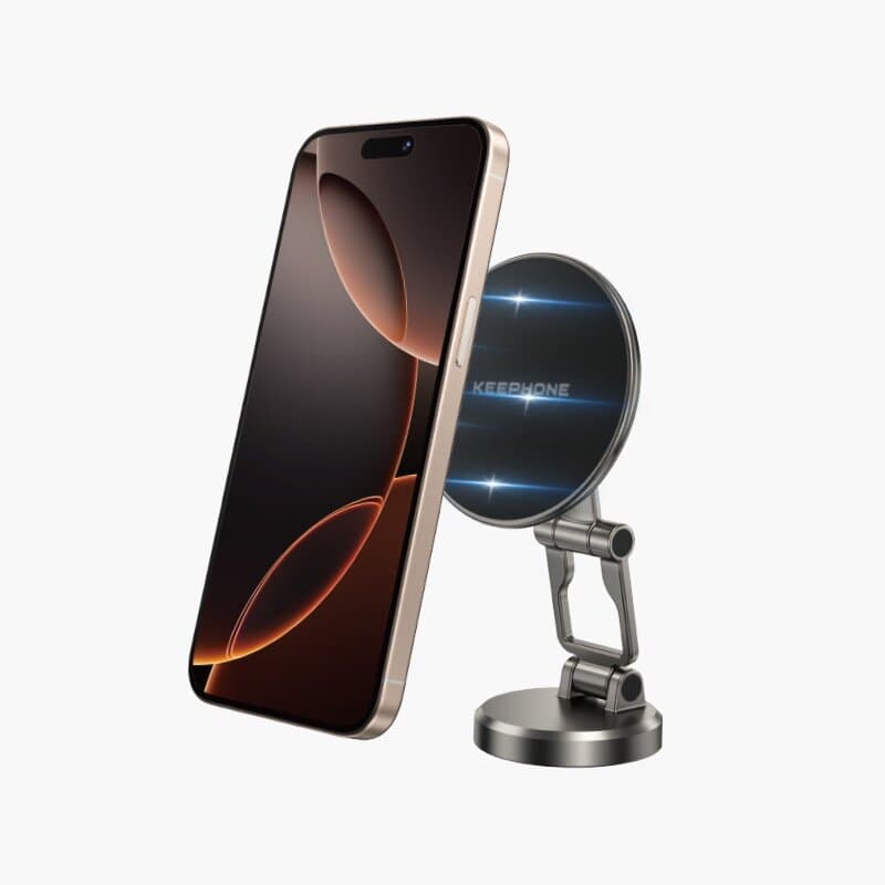 KEEPHONE MAGHOLD Magnetic Desktop Phone Stand - Triple Axis & 360° Rotation 2