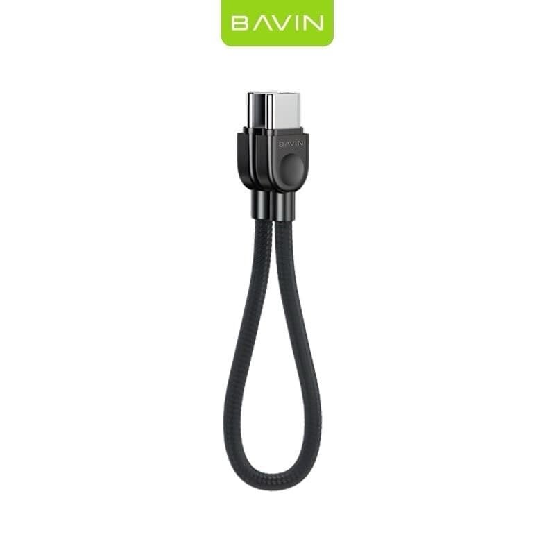 BAVIN CB411 Short Type-C to Type-C 60W Fast Charging Data Cable (18.5cm) – Compact Braided Cable 1