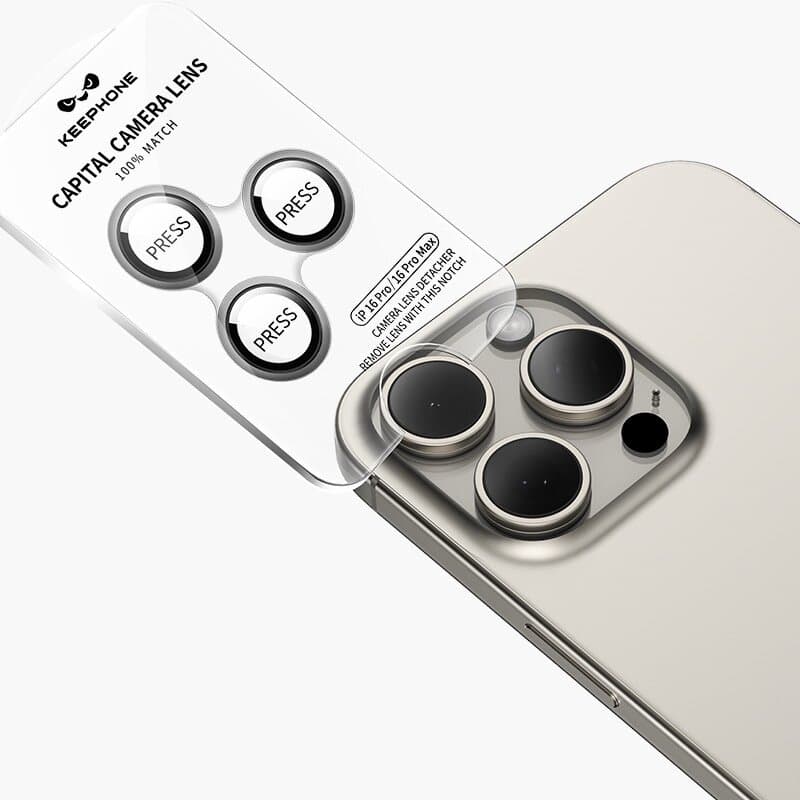 KEEPHONE CAPITAL HD Glass AR Ultra Clear Camera Lens Protector for iPhone 16 Pro / 16 Pro Max — photo 3