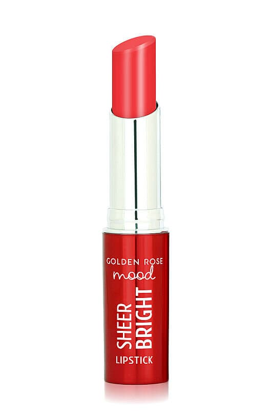 Golden Rose Mood Sheer Bright Lipstick (103 Coral Red) 1