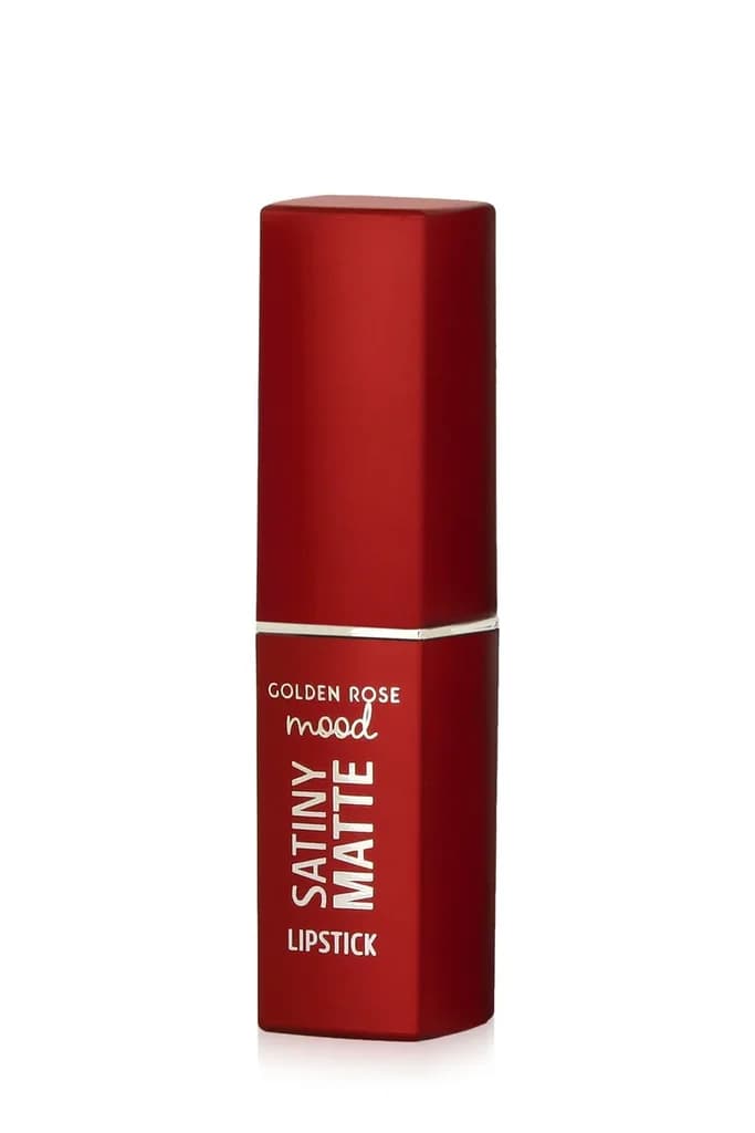 Golden Rose Mood Satiny Matte Lipstick (06 Peach Amber) 2