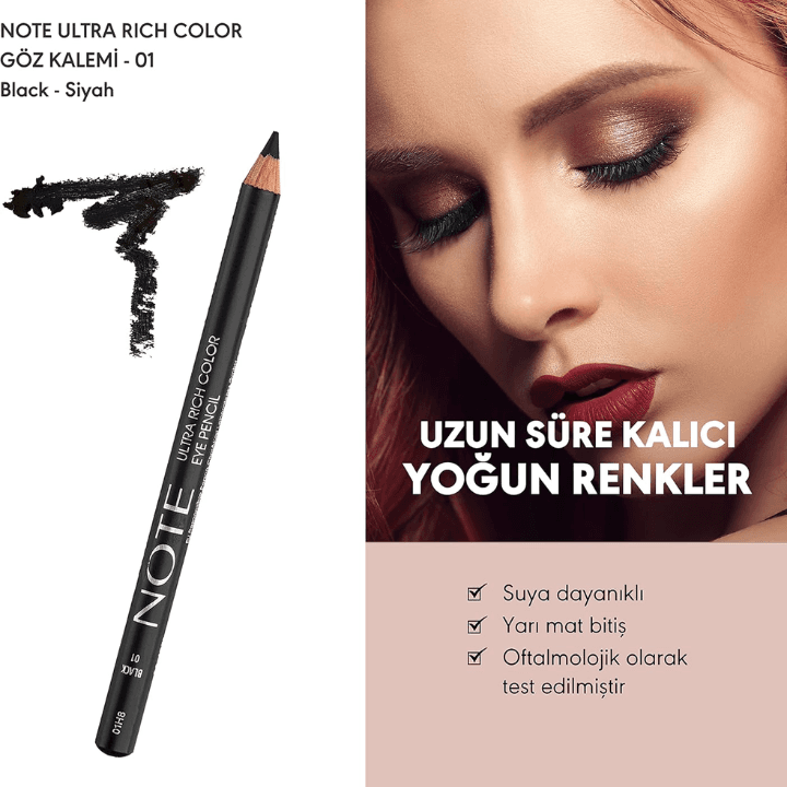 NOTE Ultra Rich Color Eye Pencil (01) 3