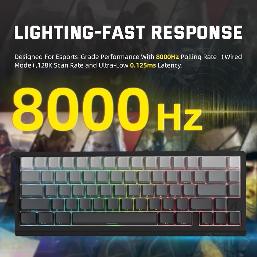 ATTACK SHARK X68 Pro HE Magnetic Keyboard MoonLite Night 4