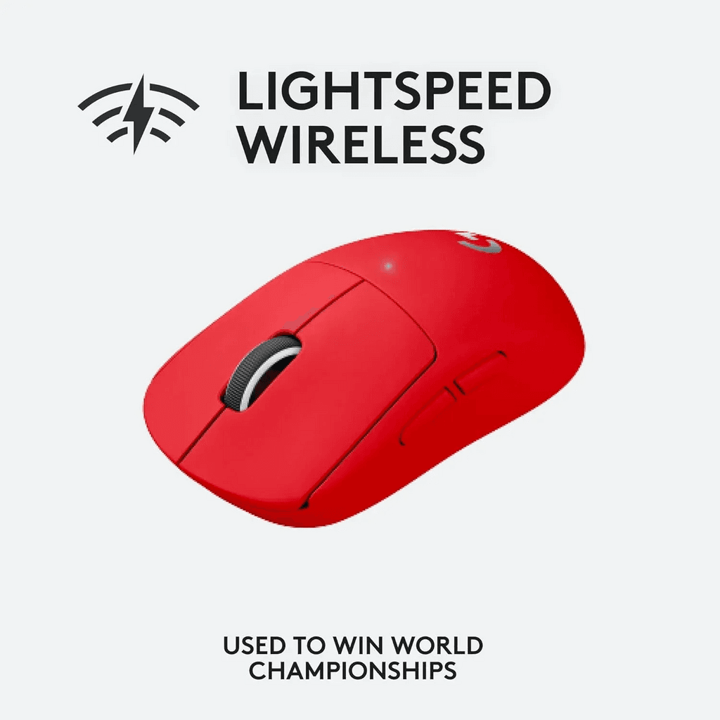 Logitech Pro X Superlight Wireless Gaming Mouse - Red 3