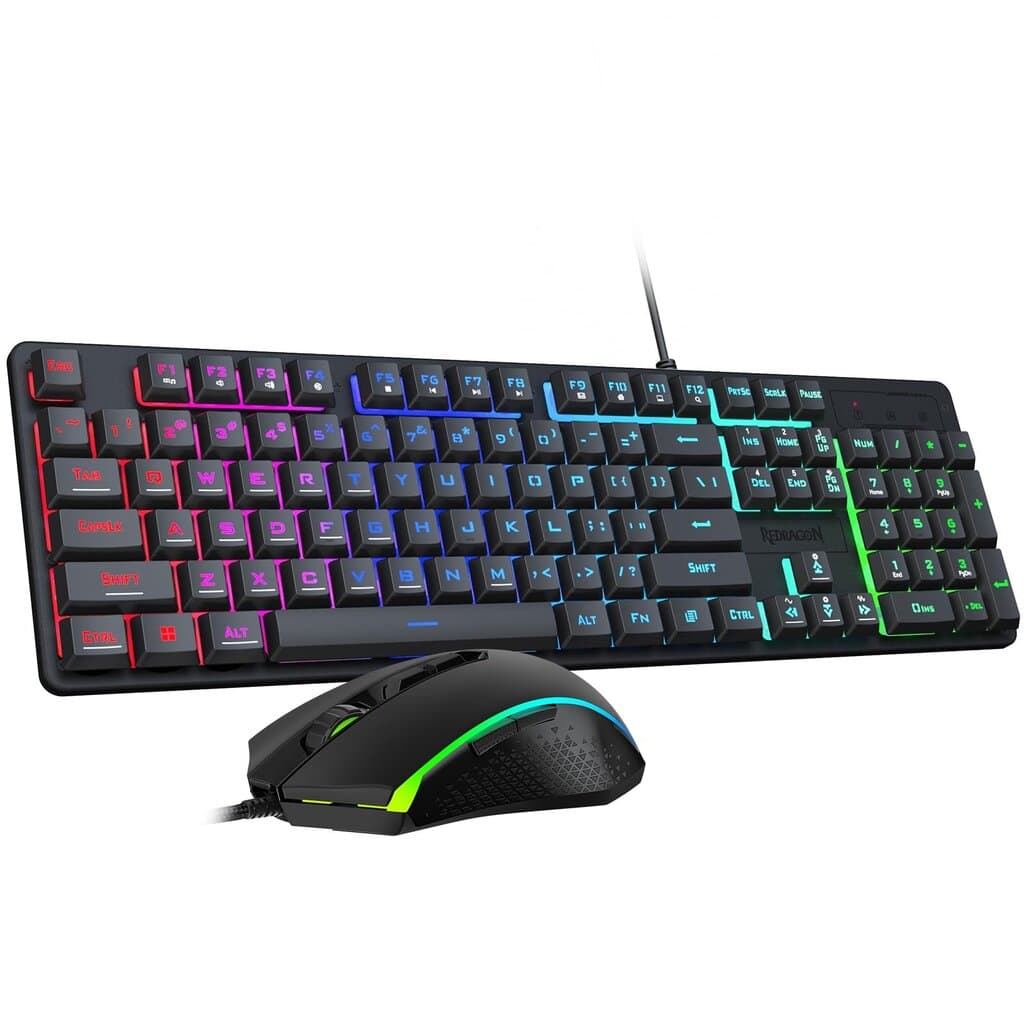 Redragon S107 BA RGB Gaming Keyboard & Mouse Combo 1