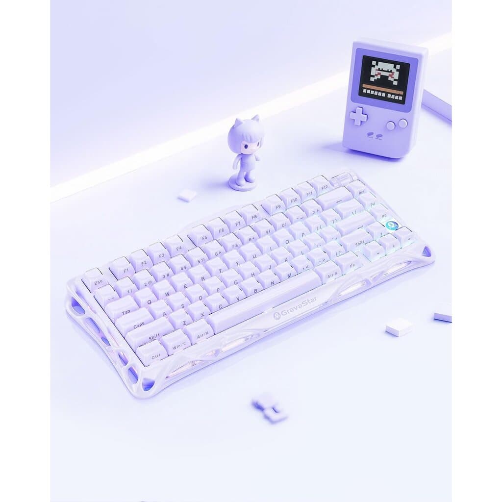 GravaStar Mercury V75 Gaming Keyboard – Hall‑Effect Magnetic‑Switch (Purple) 3