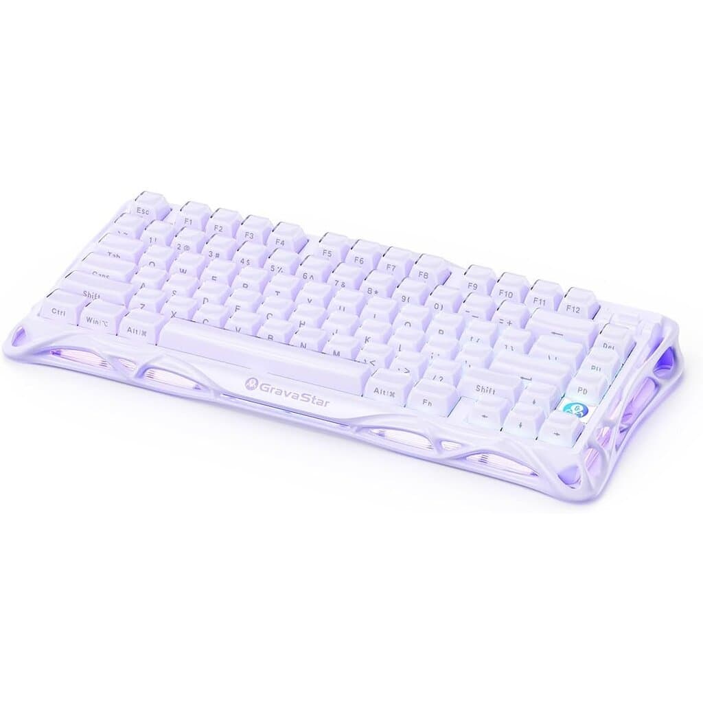 GravaStar Mercury V75 Gaming Keyboard – Hall‑Effect Magnetic‑Switch (Purple) 1