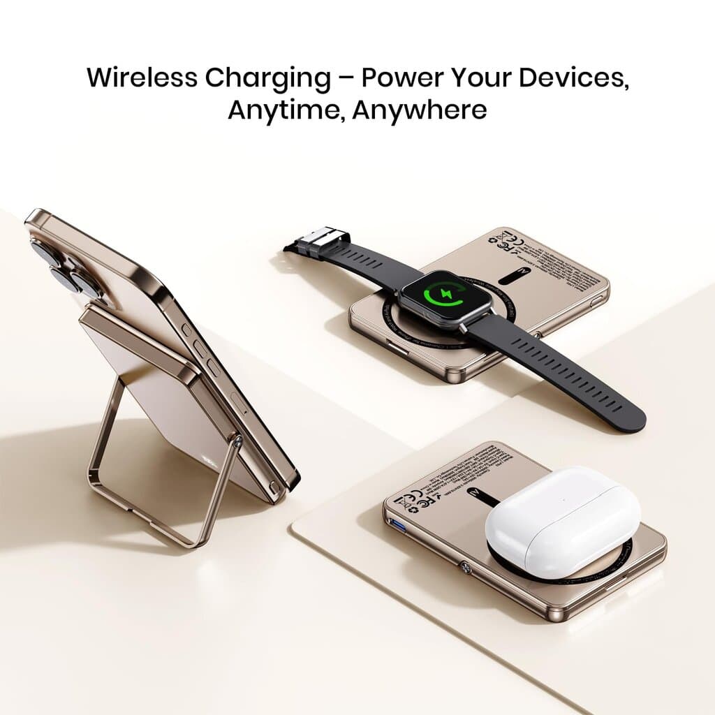 Lito LP03 5-in-1 Magnetic Wireless Power Bank - 5000mAh (Desert Edition) 1