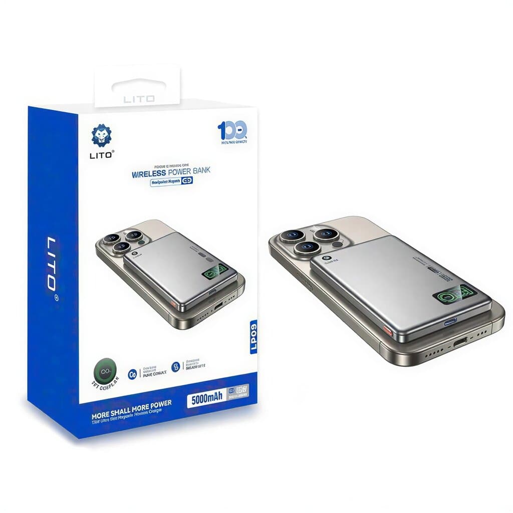 Powerbank lito Lp09 5KmAh Dark Gray 1