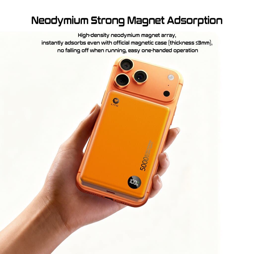 Power Bank Lito 5K Mah LP08 orange 4