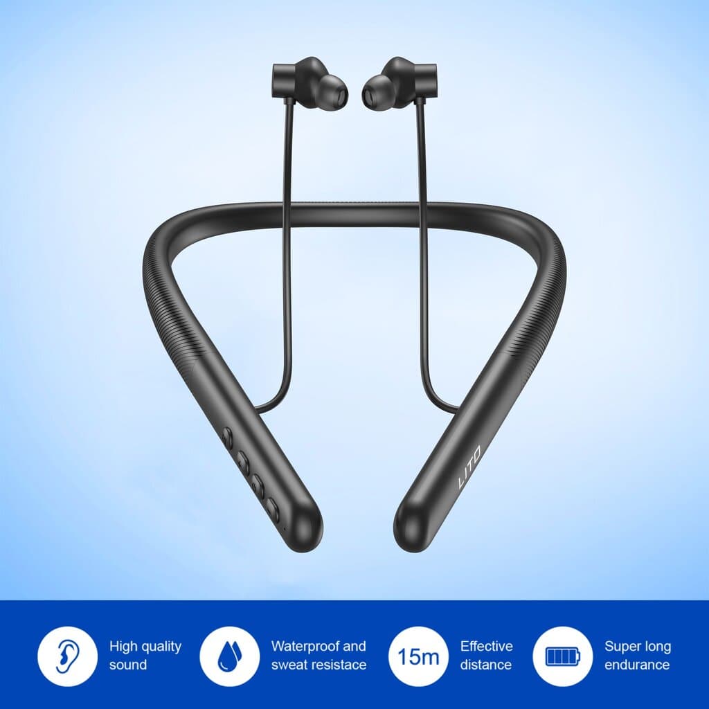 LITO LN01 Magnetic Wireless Neckband Earphones 3