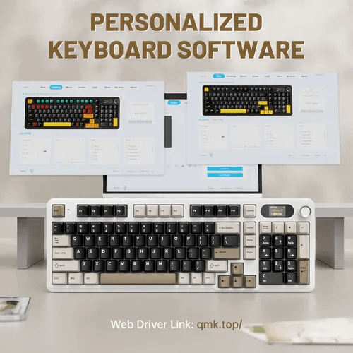 ATTACK SHARK X98 Pro Mechanical Keyboard (Cheese White) 5