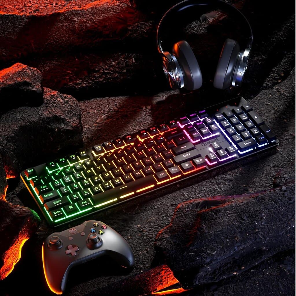 Redragon K521 RGB Wired Membrane Gaming Keyboard – Black 7