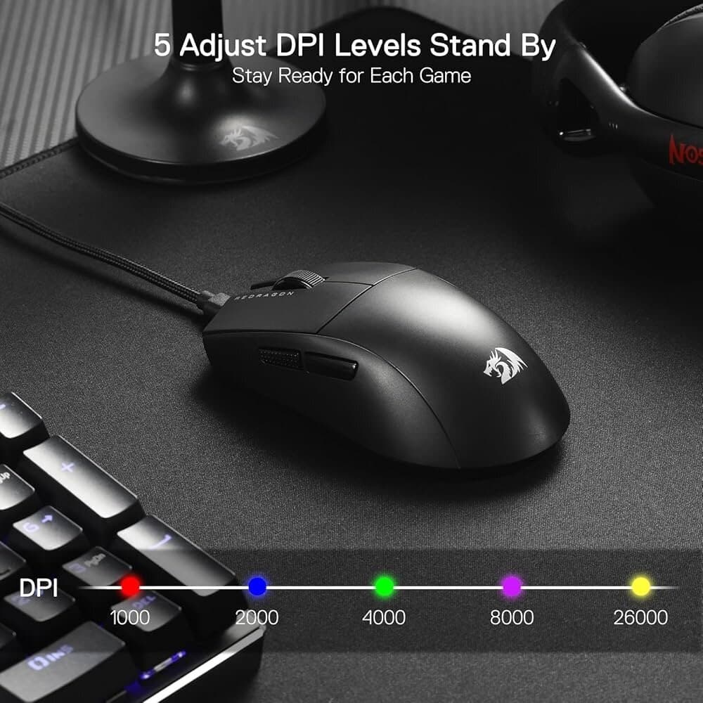Redragon K1NG 8K M996 Wired Gaming Mouse – Black 4