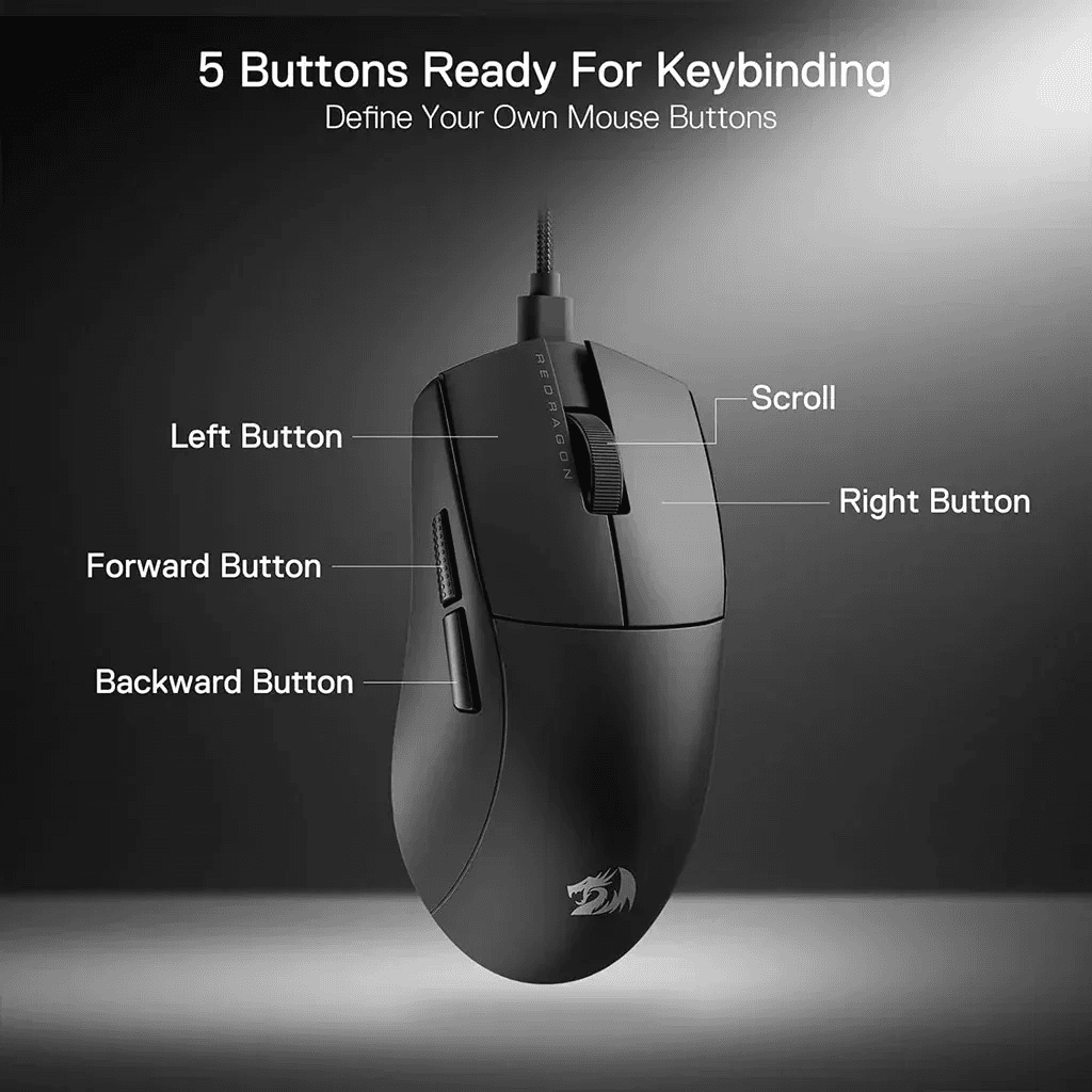 Redragon K1NG 8K M996 Wired Gaming Mouse – Black 6