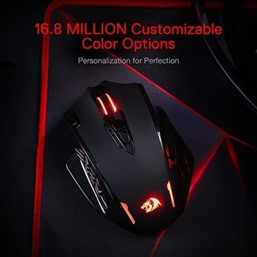 Redragon M913 Impact Elite Wireless Gaming Mouse, 16000 DPI Wired/Wireless 3