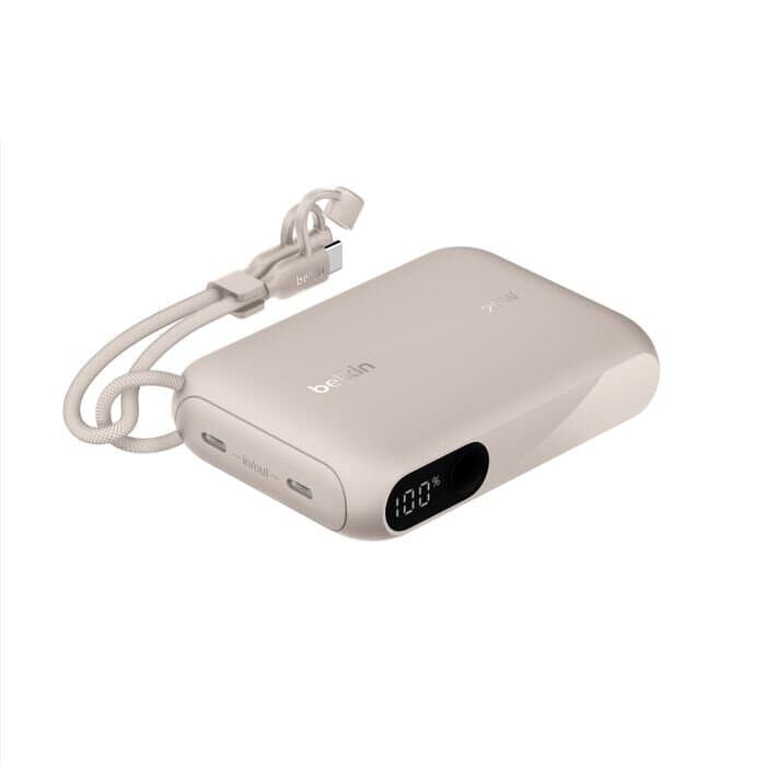 Belkin BoostCharge 10000mAh Power Bank with 20W Charging – Sand Color 1