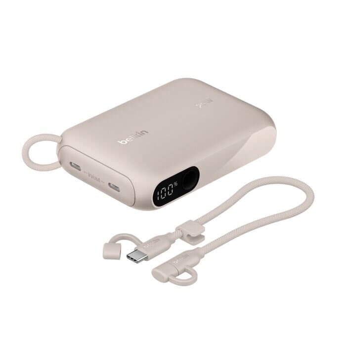 Belkin BoostCharge 10000mAh Power Bank with 20W Charging – Sand Color 2