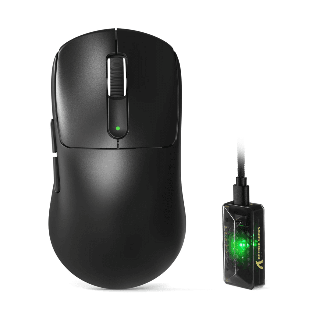 Attack Shark V5 Ultra-Light Tri-Mode Gaming Mouse - Black (42,000 DPI / 8000Hz) 1