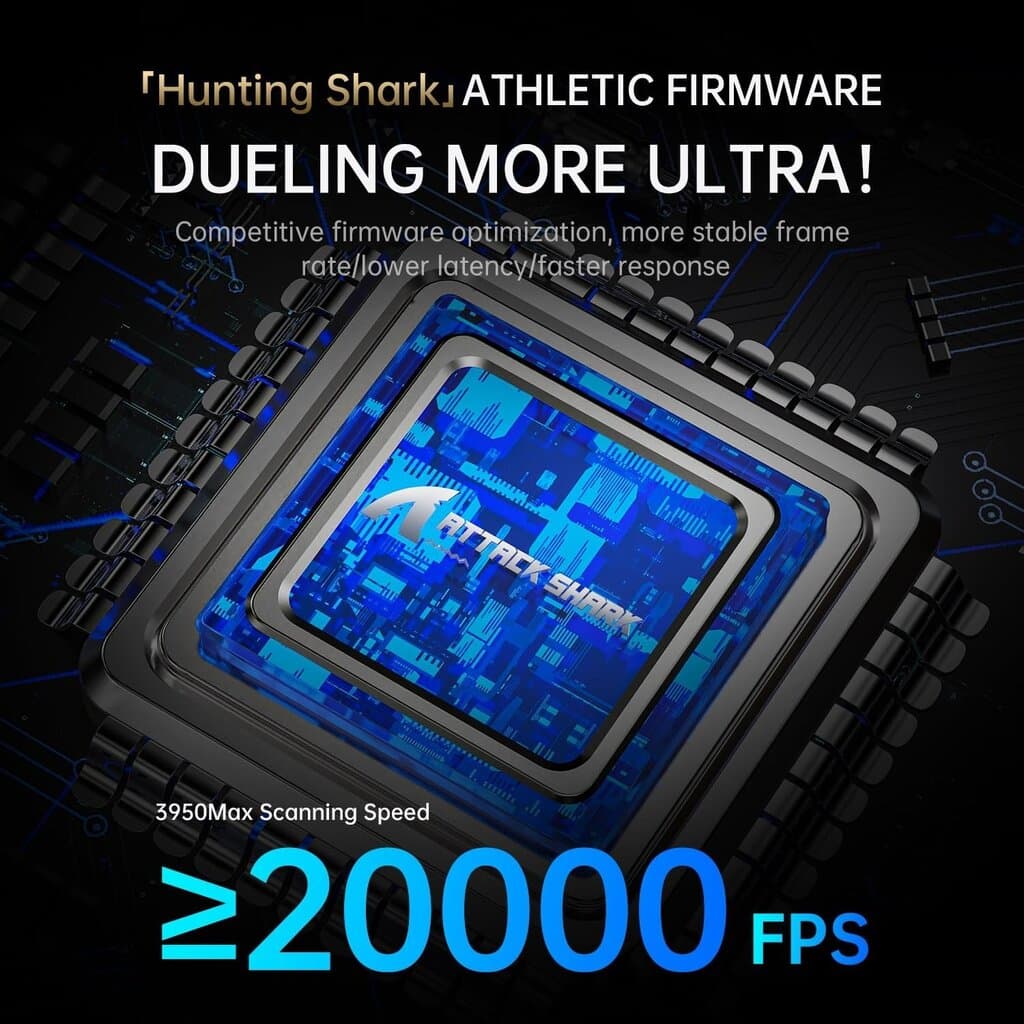 ATTACK SHARK X8 Ultra Tri-mode Wireless Gaming Mouse – White 3