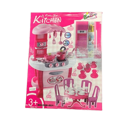 Little Chef 4 In 1 Kitchen Toy Set (63Pcs) 2