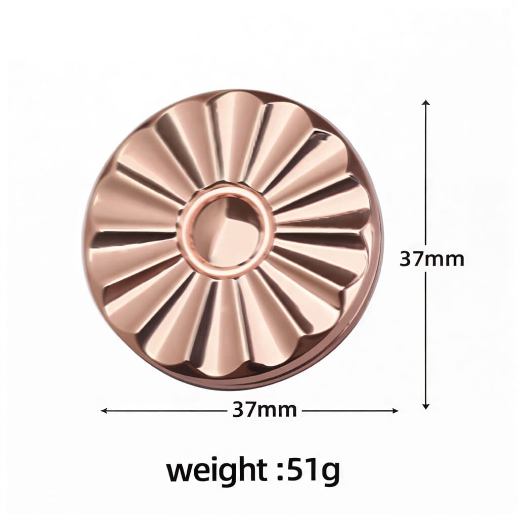 Flower Push Card (Rose Gold) 1