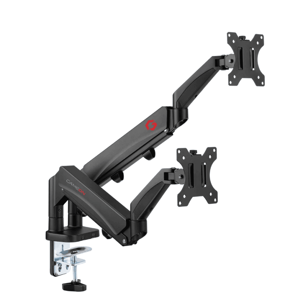 GameOn GO-5350 Dual Monitor Arm Mount For Gaming And Office Use, 17"-32", 9Kg Per Arm Capacity 1