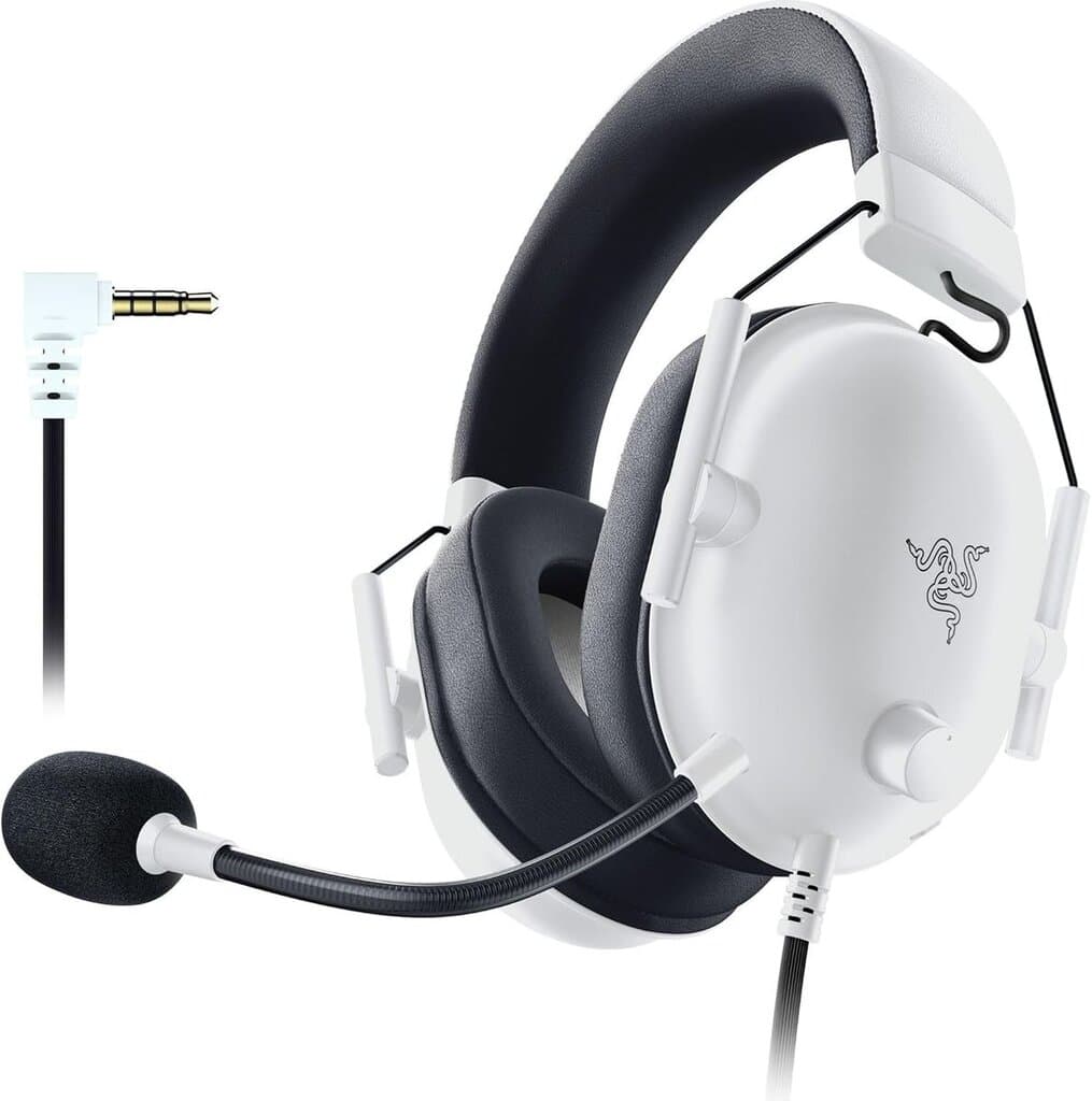 Razer BlackShark V2 X Multiplatform Wired Headset (White) 1