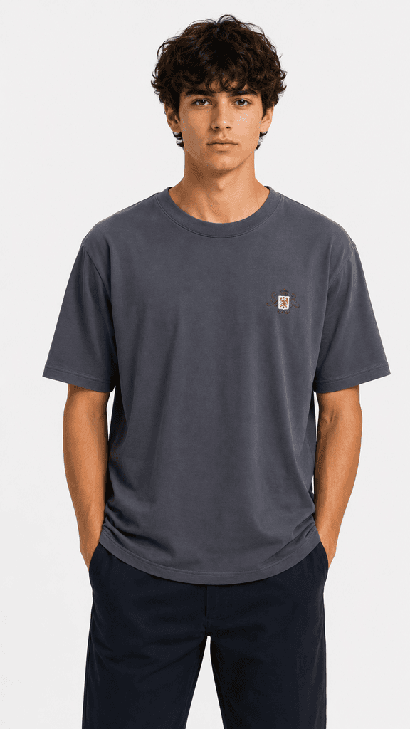 Loro Piana Men's Master Quality Cotton T-Shirt - Dark Gray (XL)