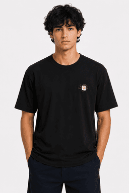 Loro Piana Men's Master Quality Cotton T-Shirt - Black (XL) — photo 1