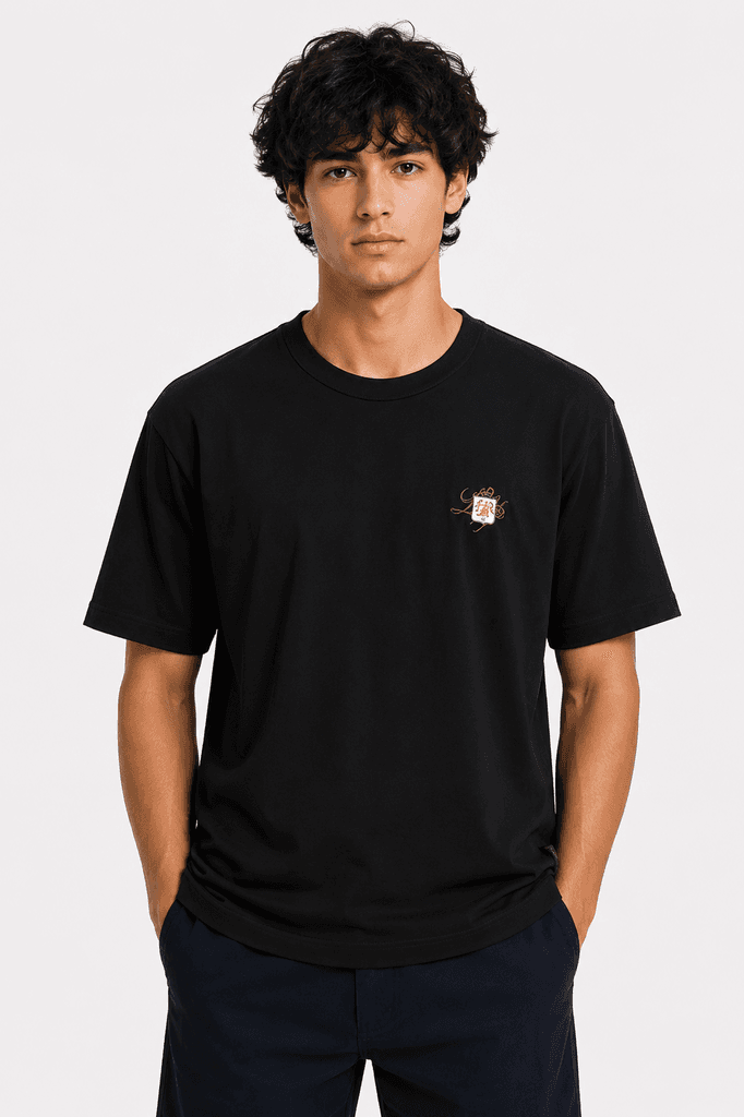 Loro Piana Men's Master Quality Cotton T-Shirt - Black (XL)