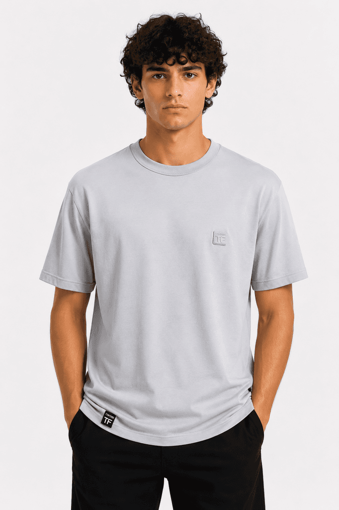 Tom Ford Premium Cotton Men's T-Shirt - Light Gray (XL) 1