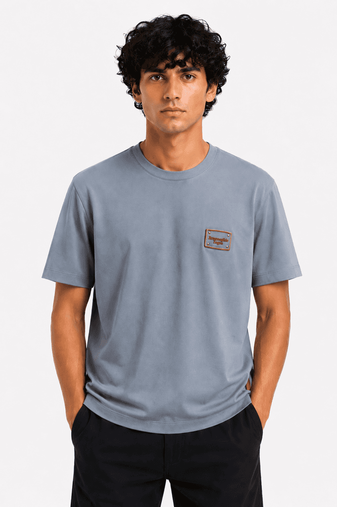 Zegna Premium Men's Cotton T-Shirt - Master Quality Luxury Essential - Gray (XL) 1