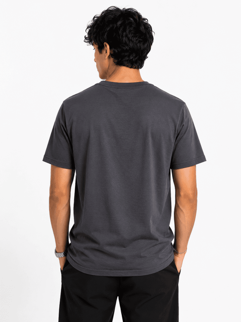 GIOGIO BOGNER Premium Cotton Men's T-Shirt - Dark Gray (XL) 2