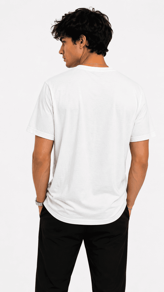 GloGlo Bogner Premium Men's Cotton T-Shirt - White (XL) 2