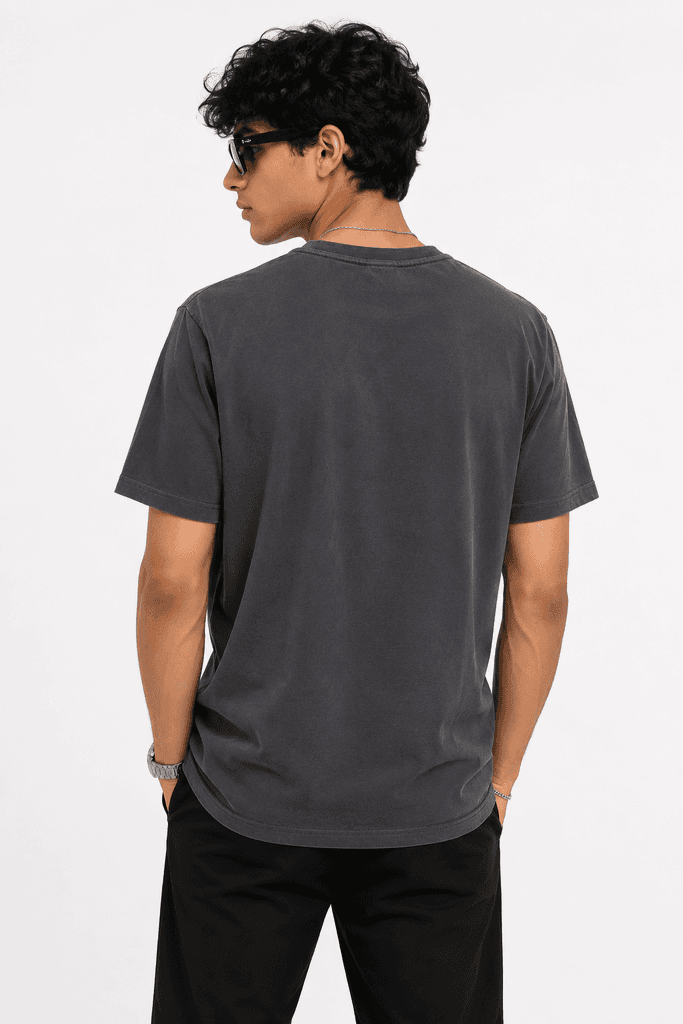 GloGlo Bogner Premium Men's Cotton T-Shirt - Dark Gray (XL) 2