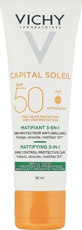 Vichy Capital Soleil Mattifying 3-in-1 SPF 50+ Sunscreen for Oily Skin - 50ml (Other) 2