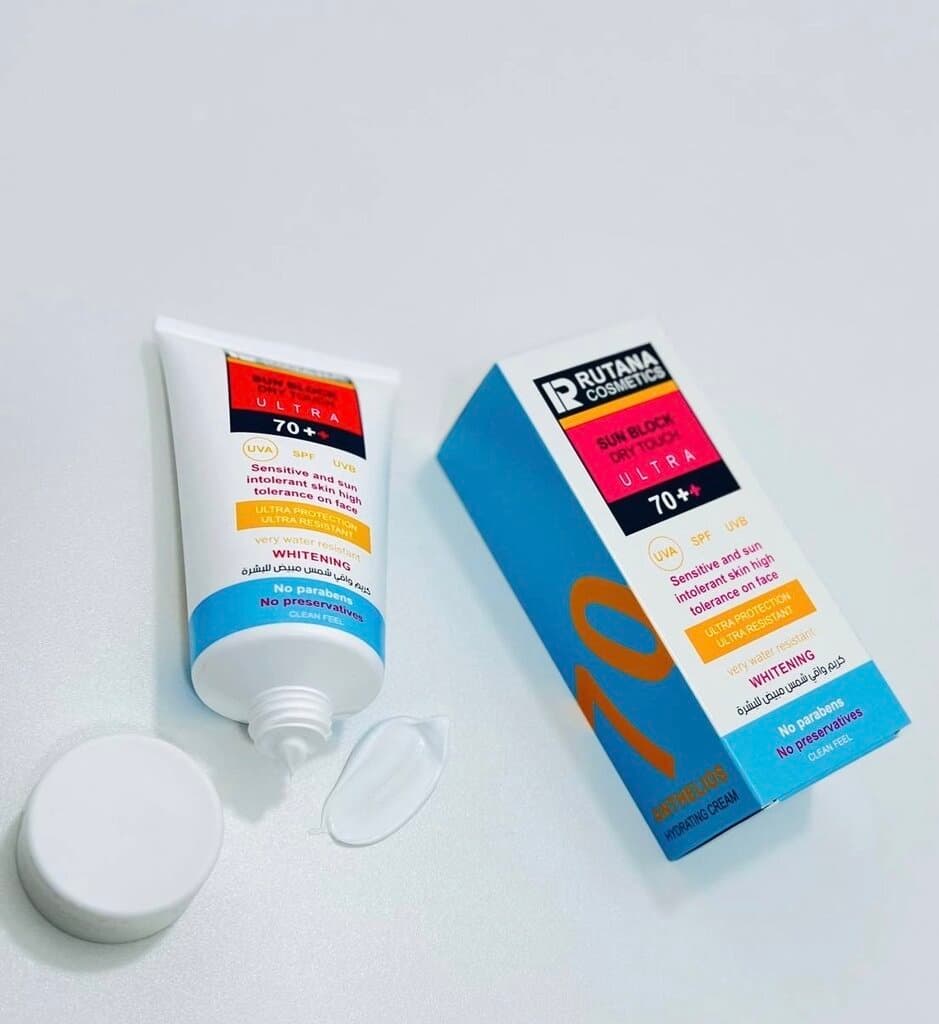 Rutana Cosmetics Sun Block Dry Touch Ultra SPF 70++ Matte Whitening Cream - Other 2