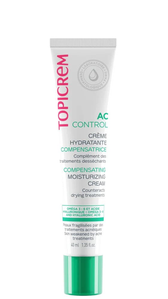 Topicrem AC Control Compensating Moisturizing Cream - 40ml Soothing Repair for Acne-Prone Skin (Other) 1