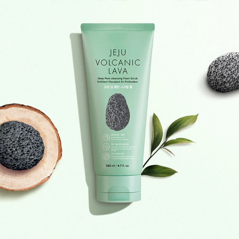 The Face Shop Jeju Volcanic Lava Deep Pore Cleansing Foam - 140ml 1