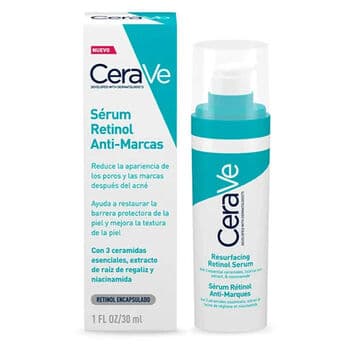 سیرۆمی ڕووکاری CeraVe بە ڕێتینۆل بۆ شوێنەکانی جۆشی ڕووی دوای پەخشان و نەرمکردنی پێست، ٣٠مل - دیکە