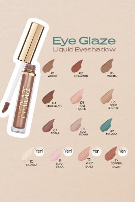 Golden Rose Eye Glaze Liquid Eyeshadow (05 Rose Gold) 4