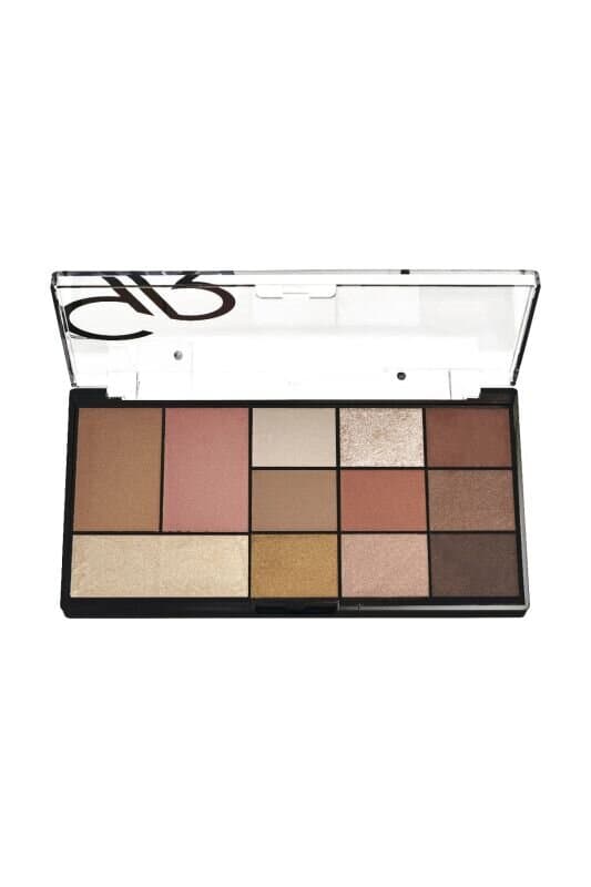 Golden Rose City Style Face&Eye Palette (01 Warm Nude) 2