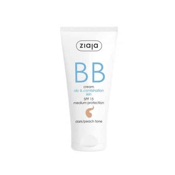 Ziaja Bb Cream Oily, Combination Skin Dark/Peach Tone Spf15 (50ml) 1