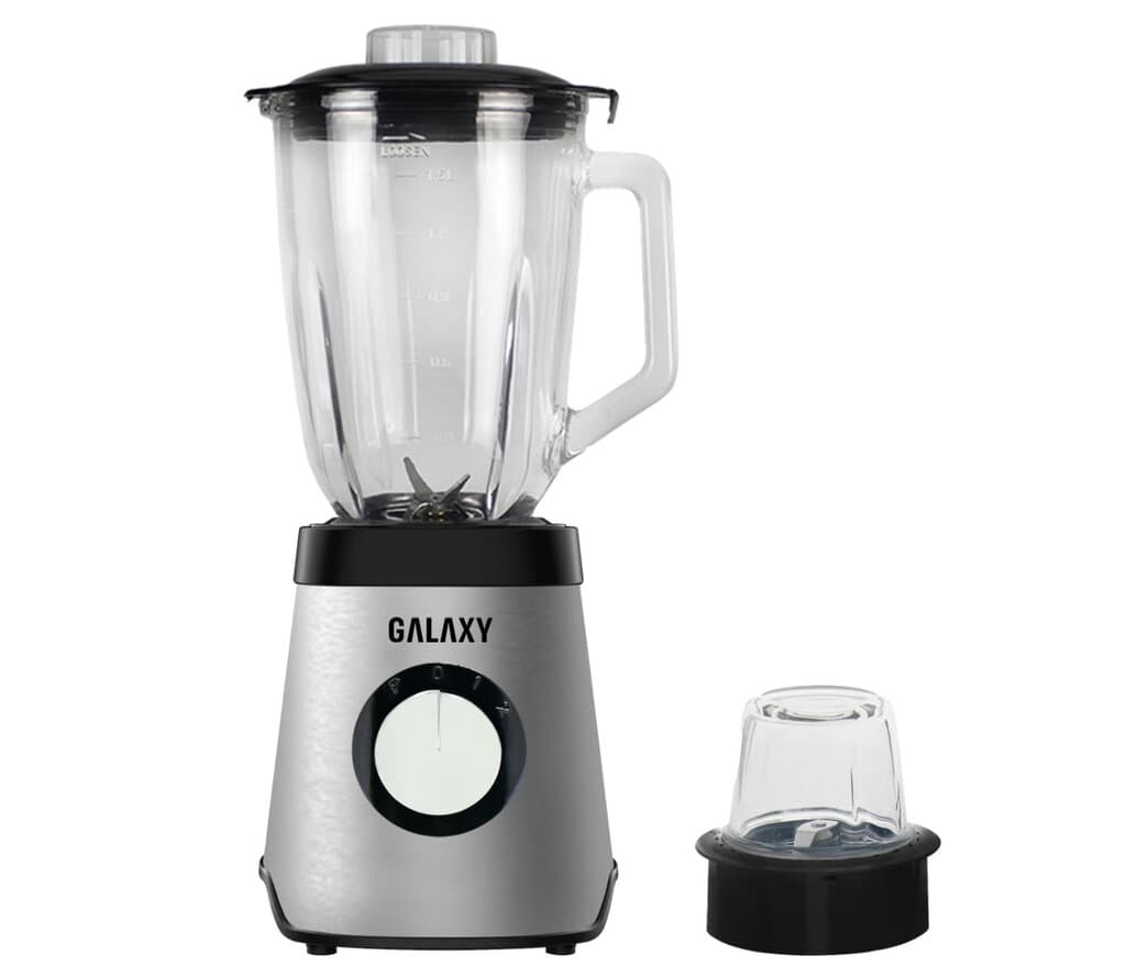 Galaxy Blender & Grinder 2-in-1 600W – 1.5L Glass Jar Stainless Steel 9