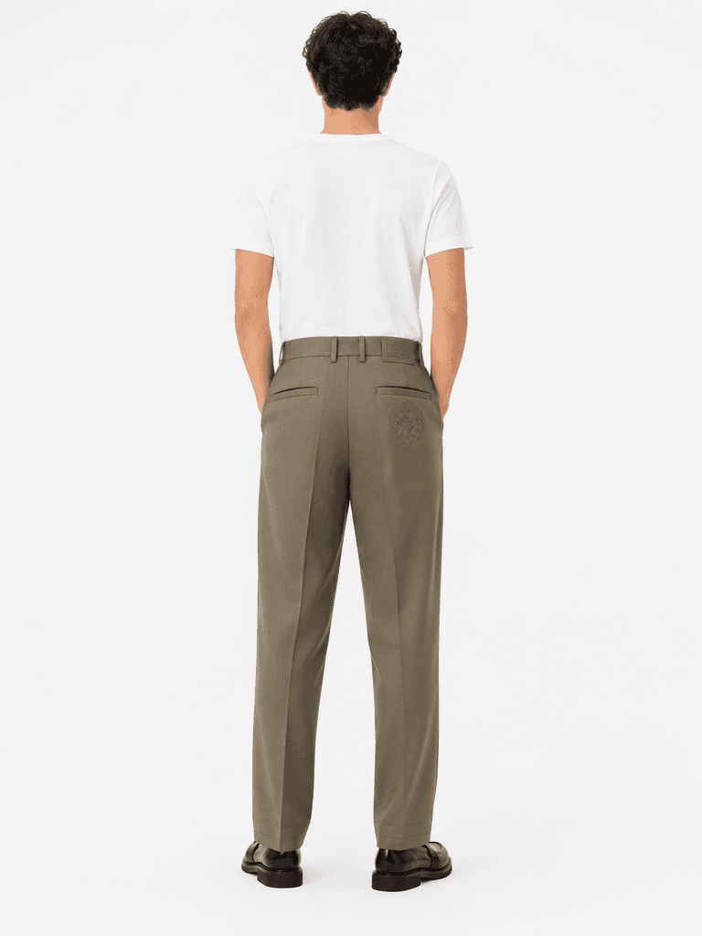 STEFANO RICCI Premium Men's Formal Trousers - Brown (Size 30) 4