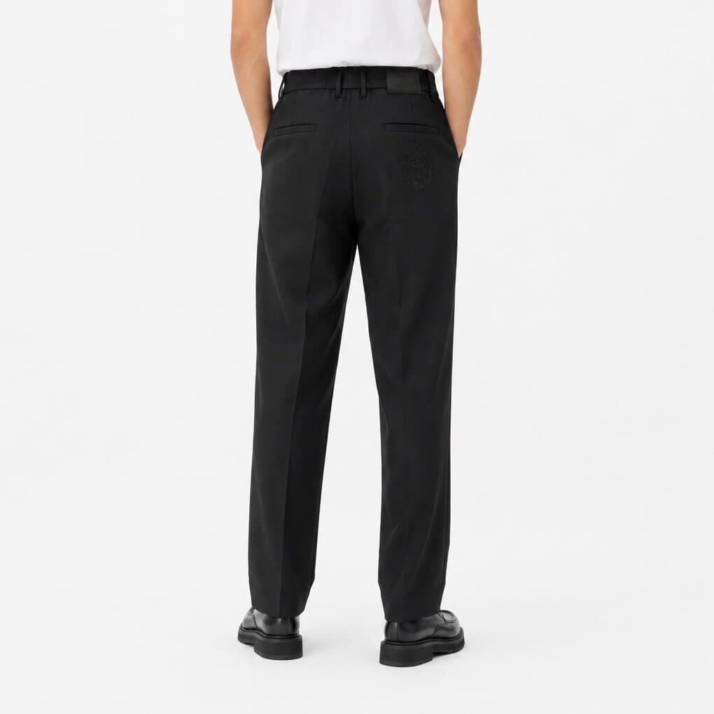 STEFANO RICCI Premium Men's Formal Trousers - Black (Size 30) 2